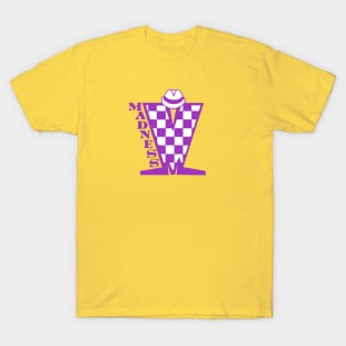 Madness HD Checkerboard Purple & White T-Shirt